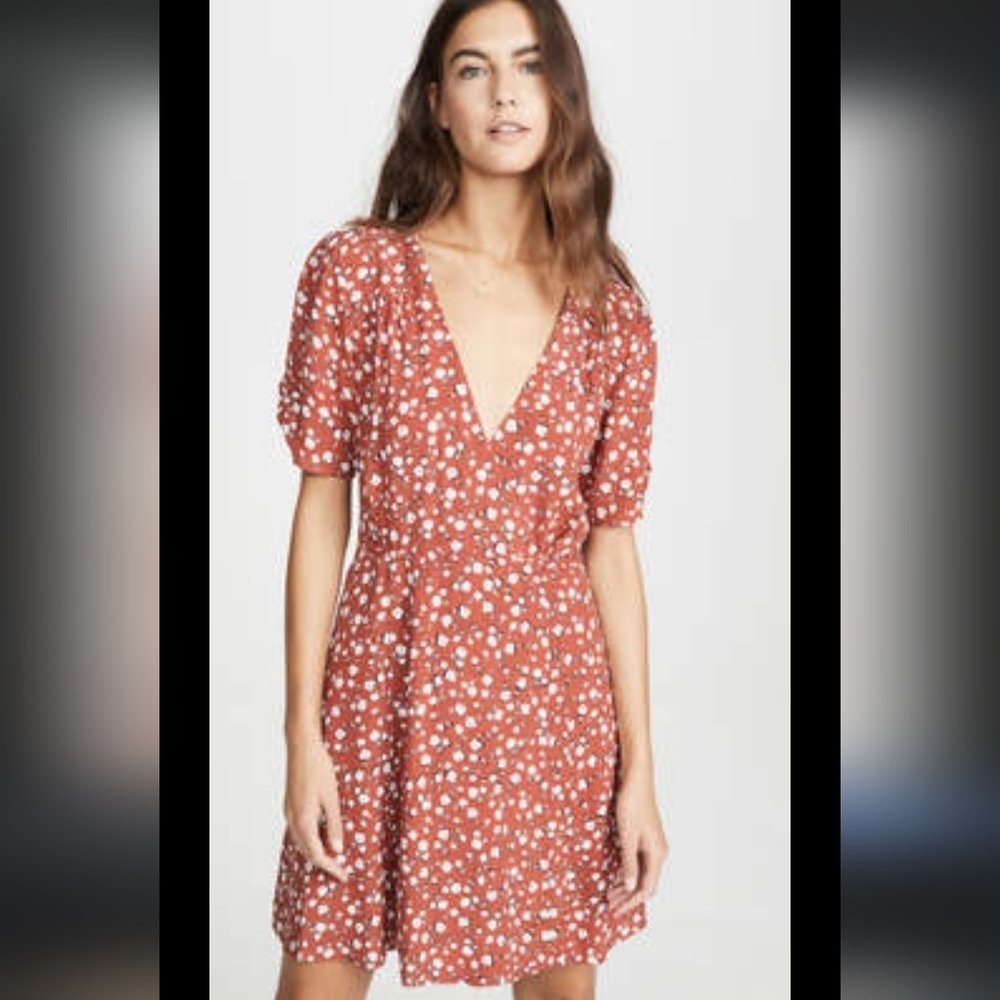 MINKPINK RUSTY ORANGE DRESS XL - Picture 5 of 6